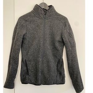 Stoic women’s sweater fleece jacket - black xs